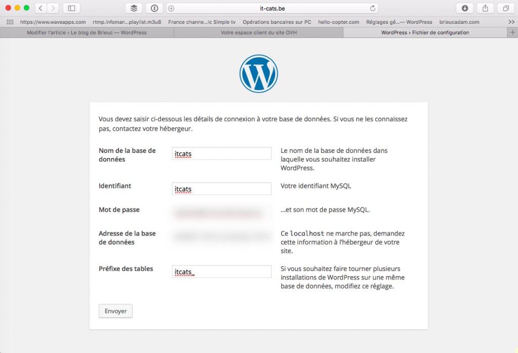 Config DB WordPress